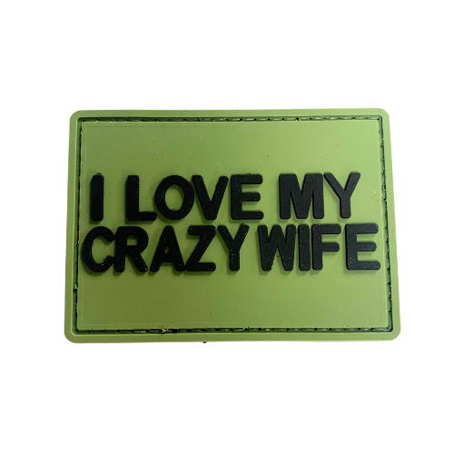 PVC Velcro Patch - I Love My Crazy Wife - RPI Supplies