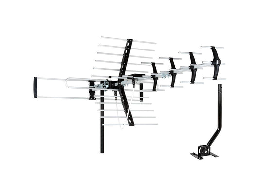 [Newest 2023] Five Star Outdoor HDTV Antenna up to 200 Mile Long Range, Attic or Roof Mount TV Antenna, Long Range Digital OTA Antenna for 4K 1080P VHF UHF with Mounting Pole (No Kit)