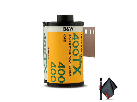 (5) Kodak Tri-X ASA / ISO 400 Film for 35mm Camera + Cleaning Kit