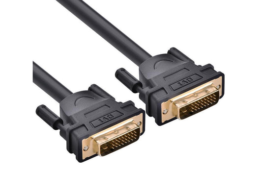 (6.6ft/2m) DVI Extension cable,DVI-D 24+1 Dual Link Male to Male Digital Video Cable Gold Plated with Ferrite Core Support 2560x1600 and 3D for Gaming, DVD, Laptop, HDTV and Projector, 6.6 ft.