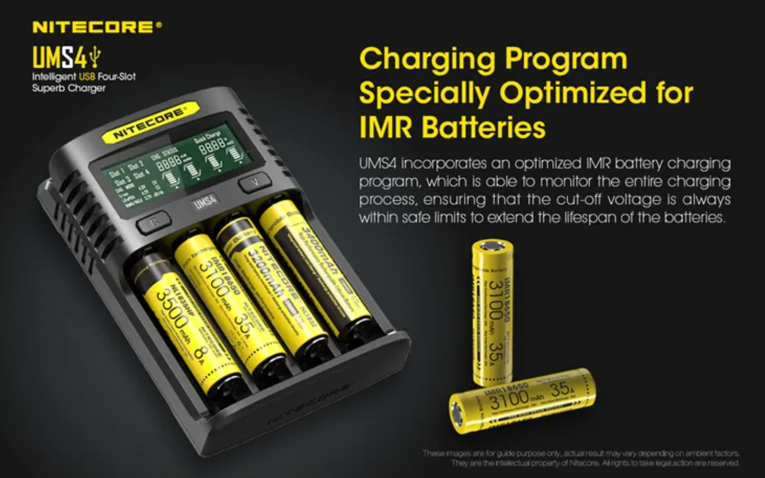 Nitecore UMS4 USB Charger - RPI Supplies