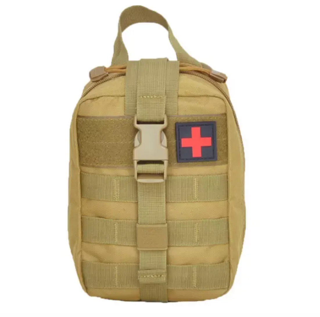 Tactical Medical Accessory Bag with Patch - Khaki/Mud - RPI Supplies