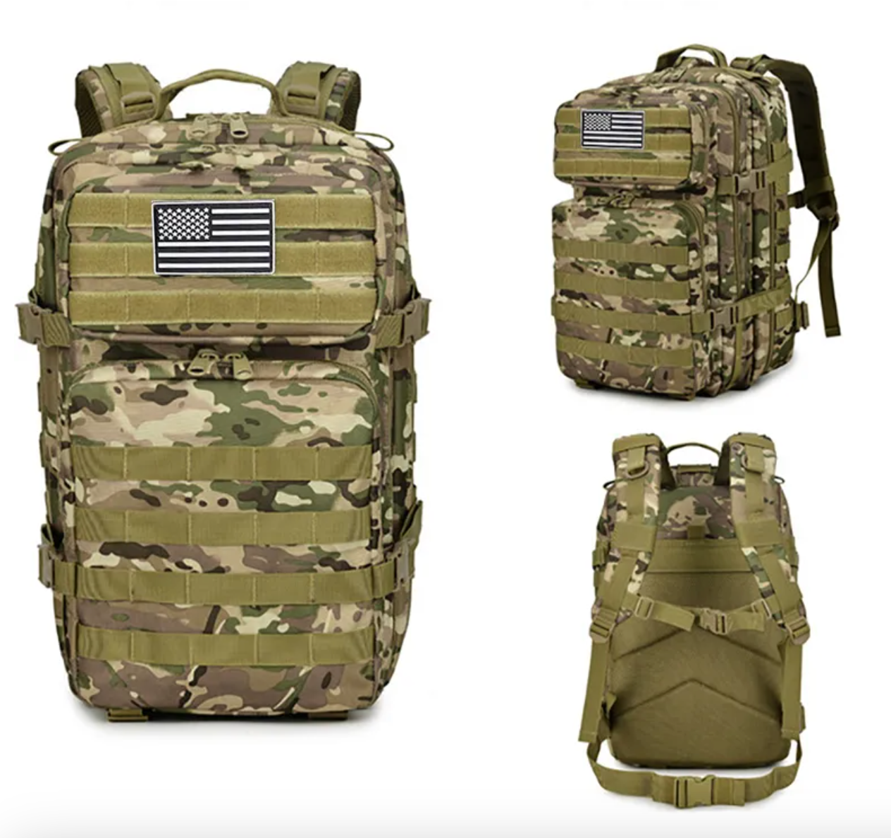 Multifunctional Tactical 48L Backpack - Camo - RPI Supplies